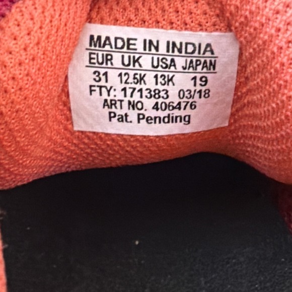 Salomon Youth Girls Size 13K SpeedCross Pink Trail Running Sneakers Shoes - Picture 11 of 16